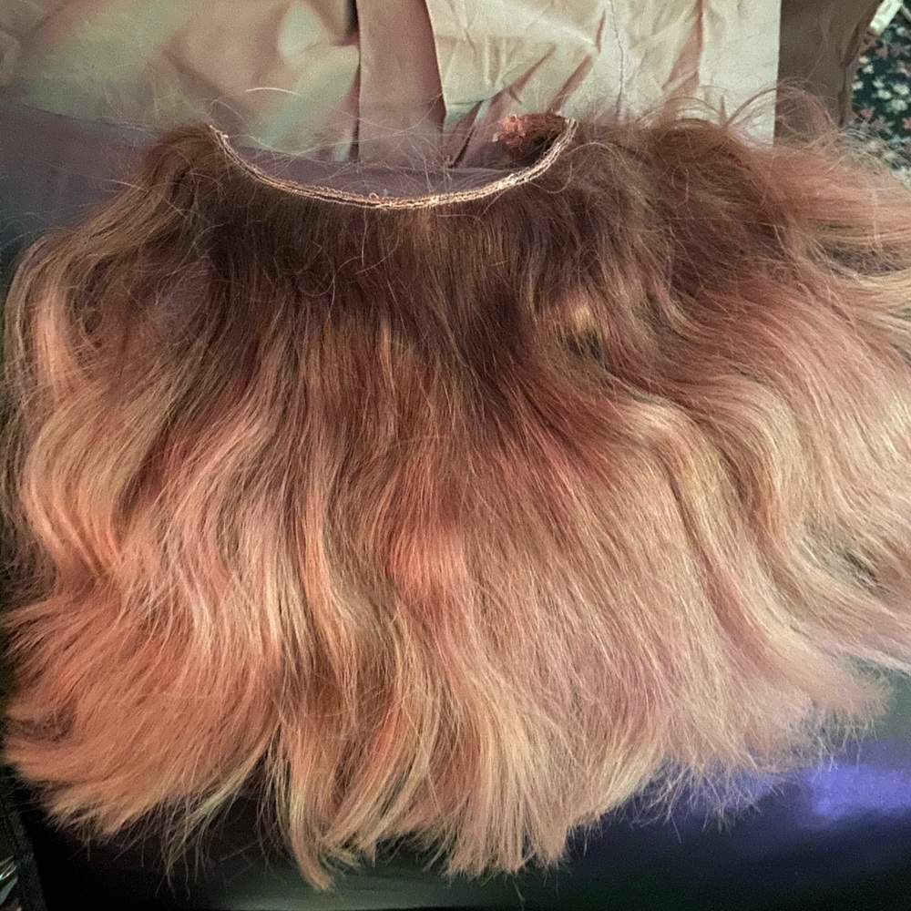 Hidden crown halo ombré balayage